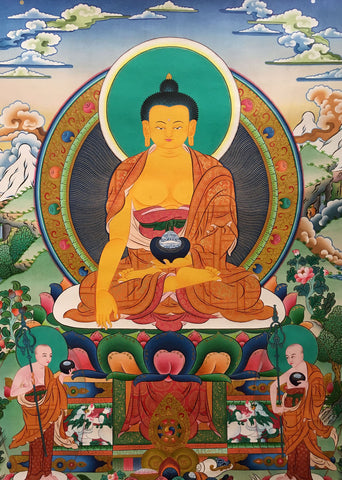 Magnificent Shakyamuni Buddha Thangka Painting