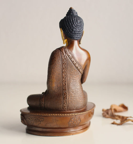 Gold Faced 5 Inch Shakyamuni Statue