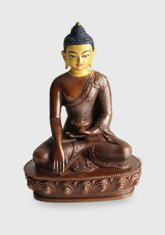 Gold Faced 5 Inch Shakyamuni Statue
