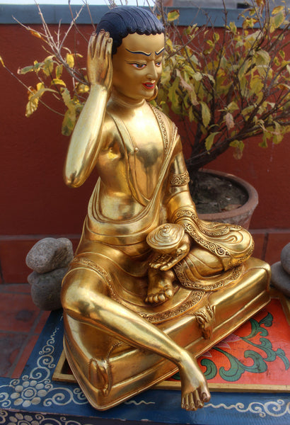 Masterpiece Gold Plated Milarepa Statue