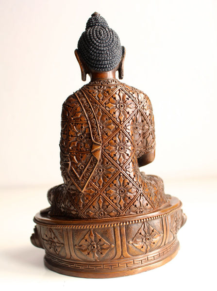 Amitabha Buddha Copper Statue 8.5 inch