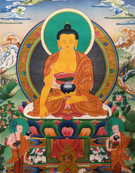 Shakyamuni Buddha Thangka Painting 80x60cm NTH81