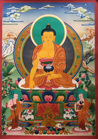 Shakyamuni Buddha Thangka Painting 80x60cm NTH81
