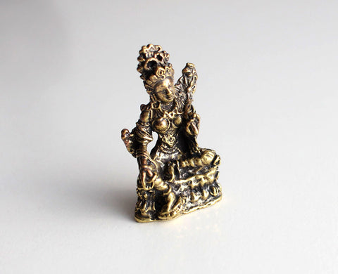 Green Tara Mini Brass Statue 10 Sets