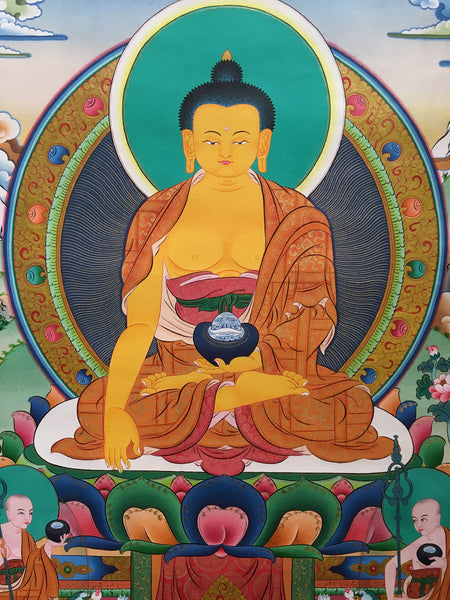 Shakyamuni Buddha Thangka Painting 80x60cm NTH81