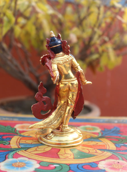 Dancing Tara Gold Plated Statue