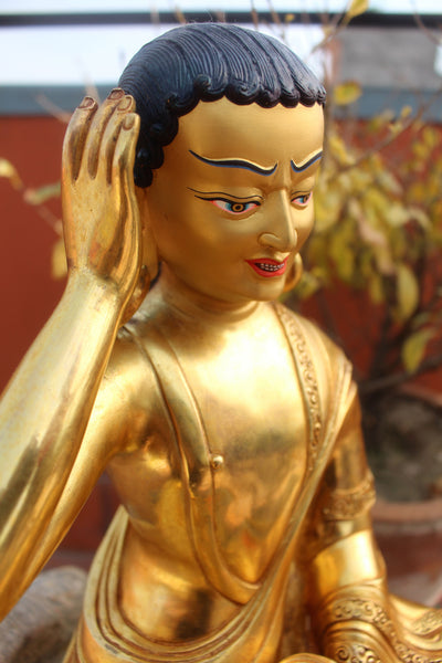 Masterpiece Gold Plated Milarepa Statue