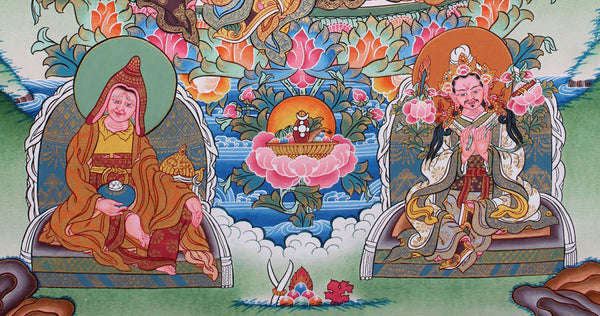 Traditional Thangka of Guru Padmasambhava