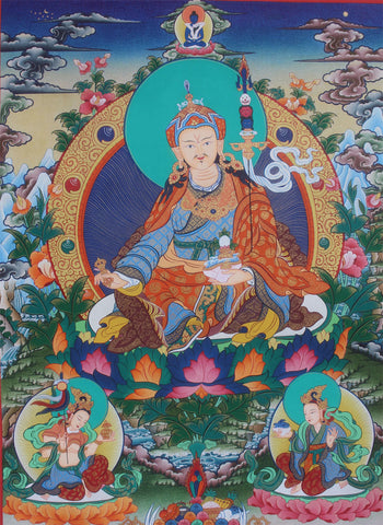 Guru Rinpoche Thangka Painting