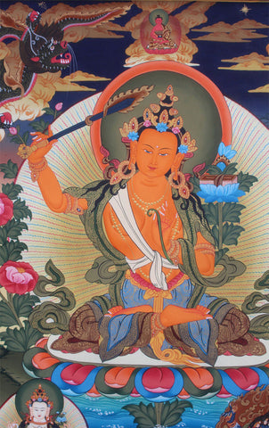 Manjushri Thangka Painting