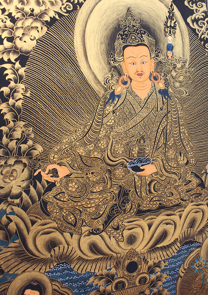 Black Guru Thangka Painting