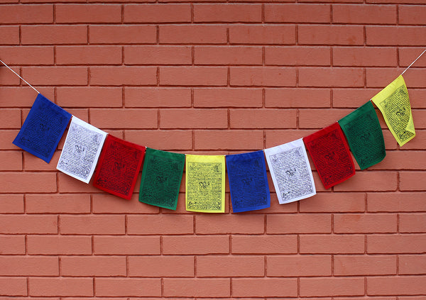 10 Sheets of Tibetan Windhorse Prayer Flags