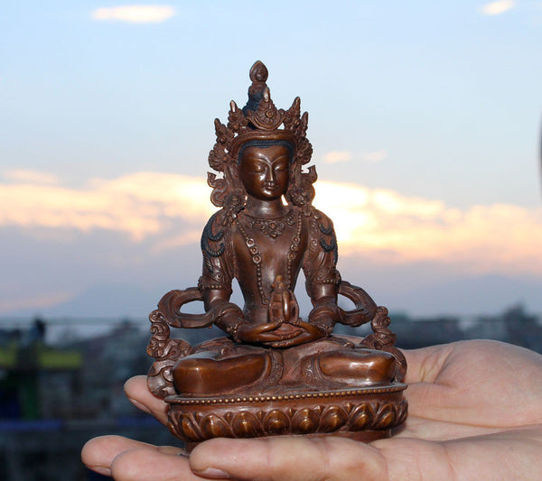 Aparmita Buddha Copper Statue