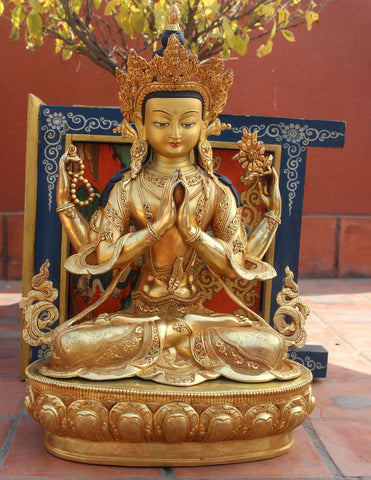 Masterpiece Chenrezig Statue 19 Inch