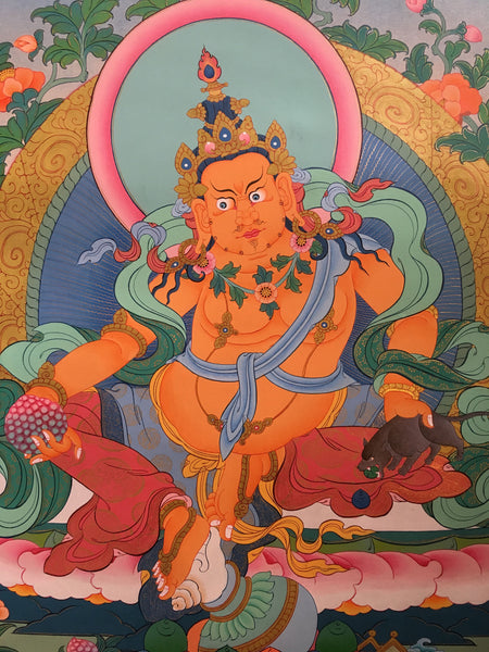 Tibetan Zambala Thangka Painting 66x50cm