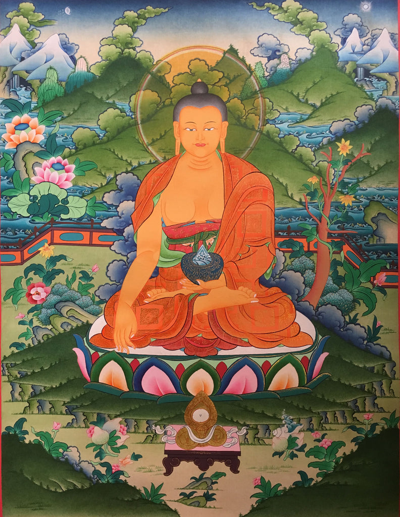 Majestic Lord Buddha Thangka