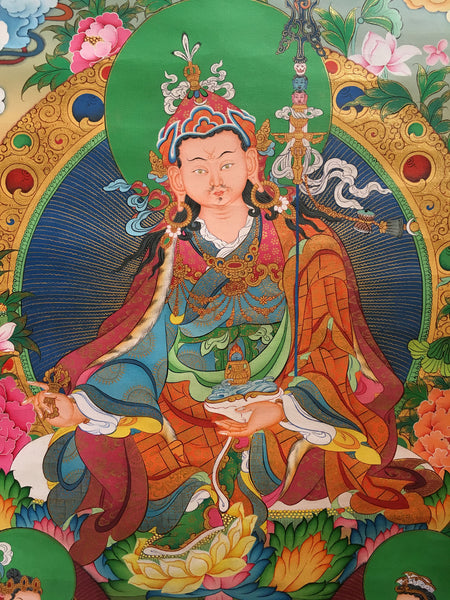 Exquisite Guru Rinpoche Thangka