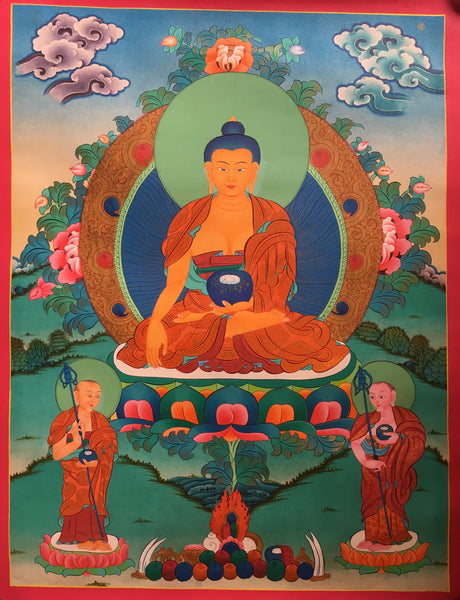 Lord Shakyamuni Tibetan Thangka