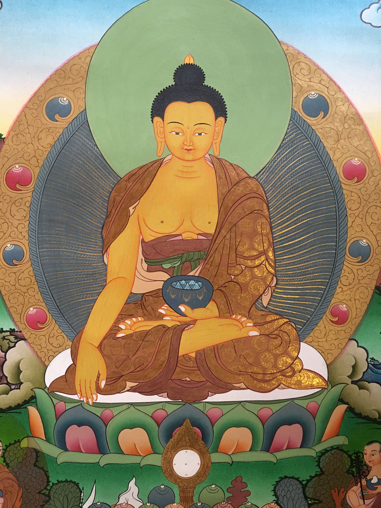 Tibetan thangka Art of Shakyamuni Buddha