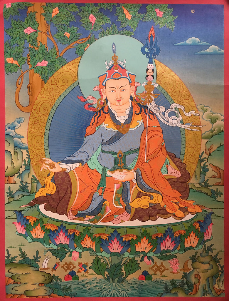 Beautiful Guru Padmasambhava Thangka