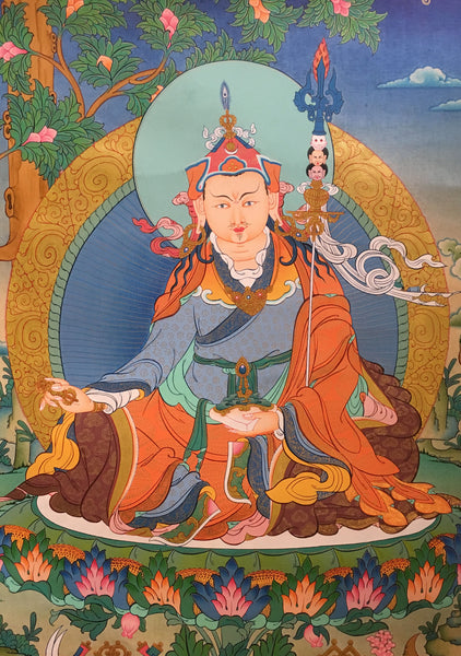 Beautiful Guru Padmasambhava Thangka