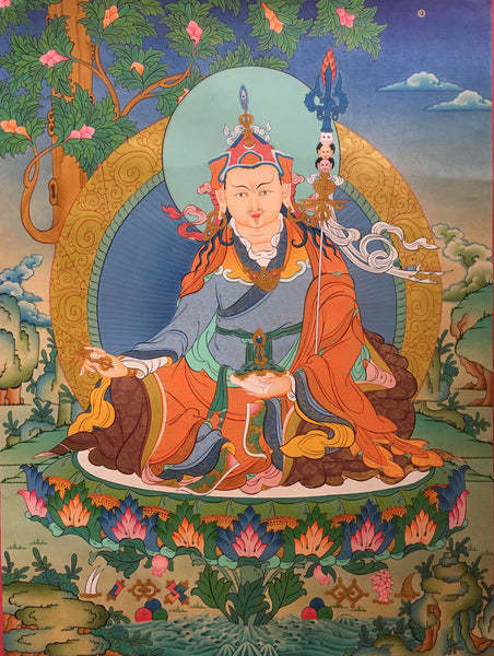 Beautiful Guru Padmasambhava Thangka