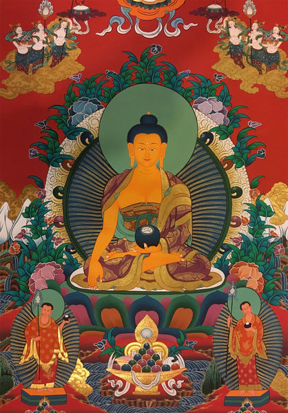 Hand Painted Shakyamuni Buddha Thangka