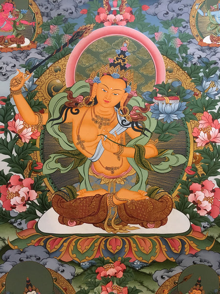 Manjushri Bodhisattva Thangka Painting