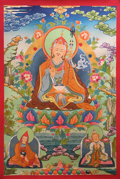 Guru Rinpoche Tibetan Thangka