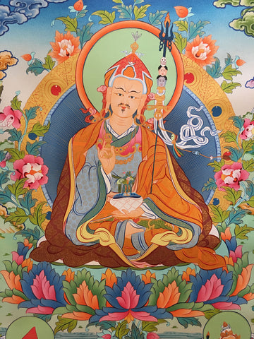 Guru Rinpoche Tibetan Thangka