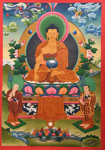 Buddha Shakyamuni Dragon Thangka