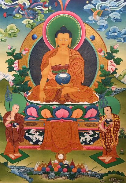 Buddha Shakyamuni Dragon Thangka