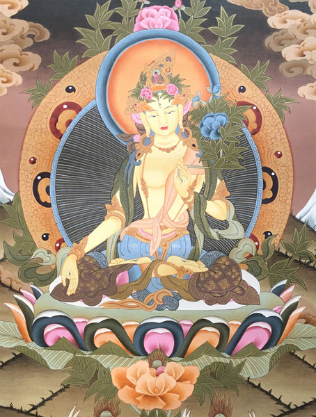 A Bright Thangka of White Tara