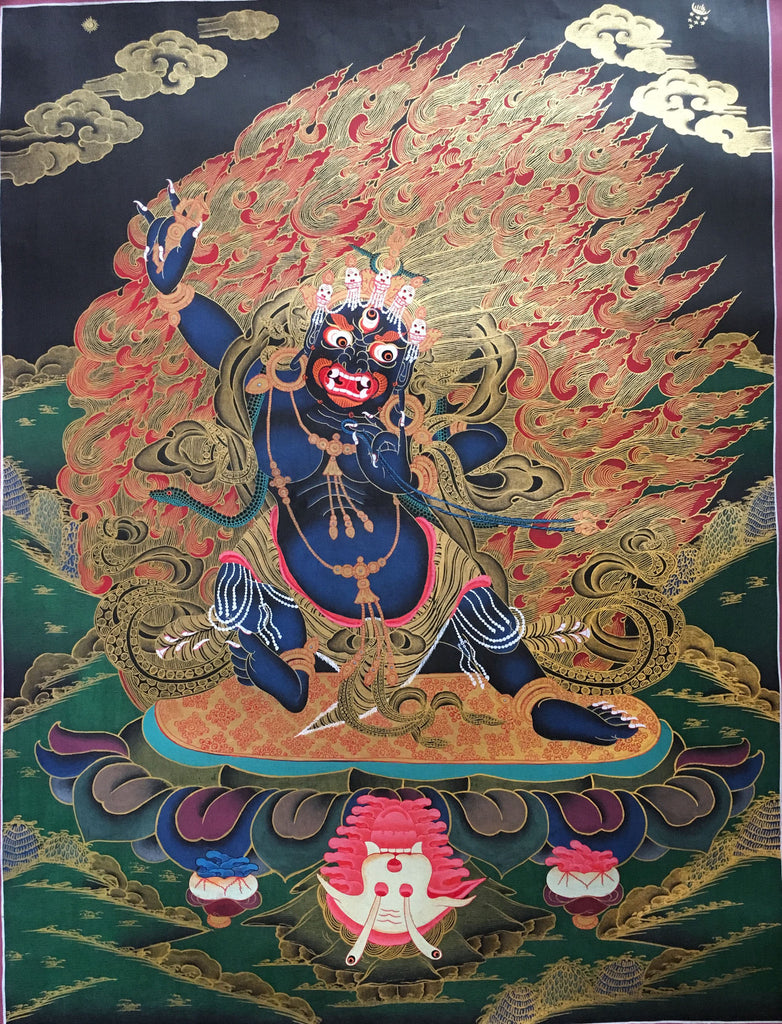 Tibetan Thangka of Vajrapani