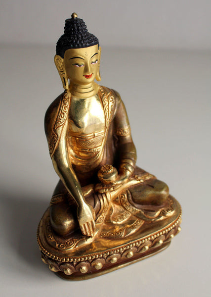 6 Inch Shakyamuni Gold Plated Statue