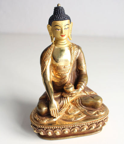 6 Inch Shakyamuni Gold Plated Statue