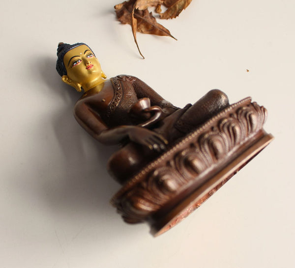 Gold Faced 5 Inch Shakyamuni Statue