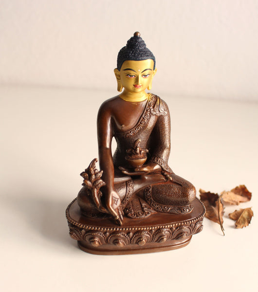 Gold Faced Healing Buddha Statue