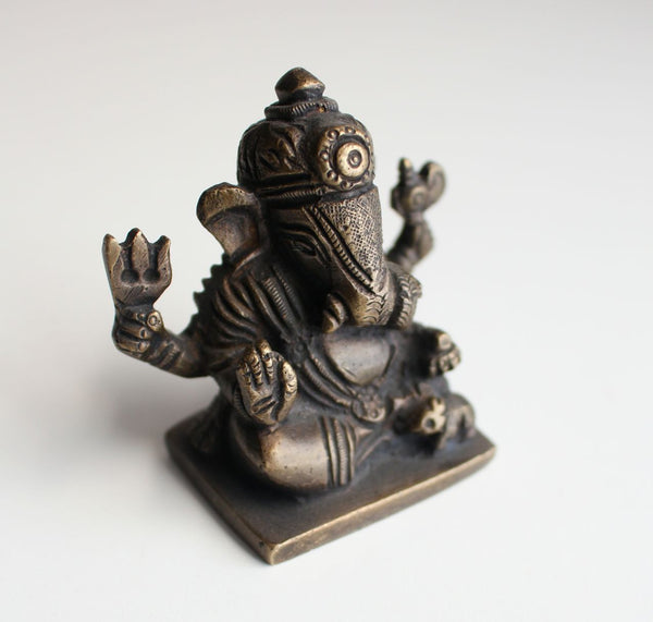 Ganesha Brass Statue 2.5 Inch