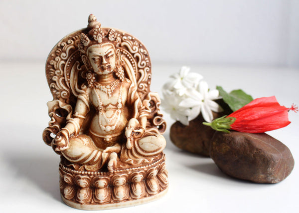 Zambala Kubera Resin Statue