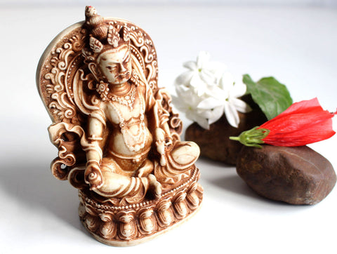 Zambala Kubera Resin Statue