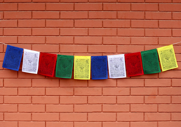 10 Sheets of Tibetan Windhorse Prayer Flags