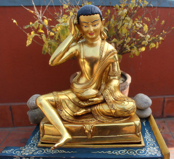 Masterpiece Gold Plated Milarepa Statue