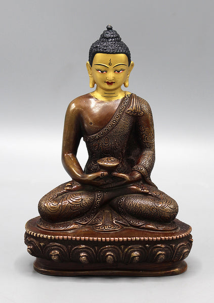 Gold Faced Amitabha Buddha Statue