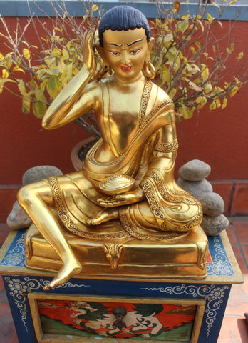 Masterpiece Gold Plated Milarepa Statue