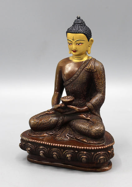 Gold Faced Amitabha Buddha Statue