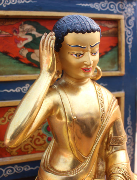 Masterpiece Gold Plated Milarepa Statue