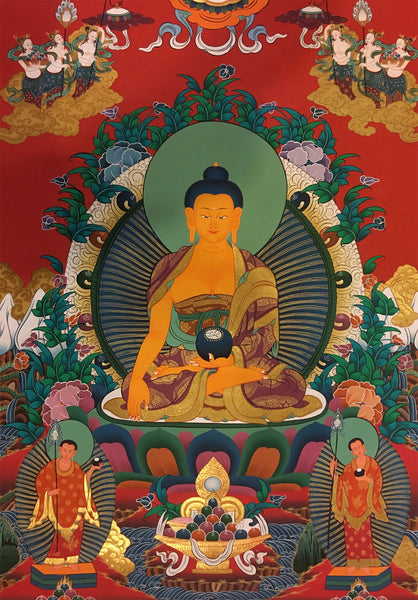Hand Painted Shakyamuni Buddha Thangka 80x60cm NTH137