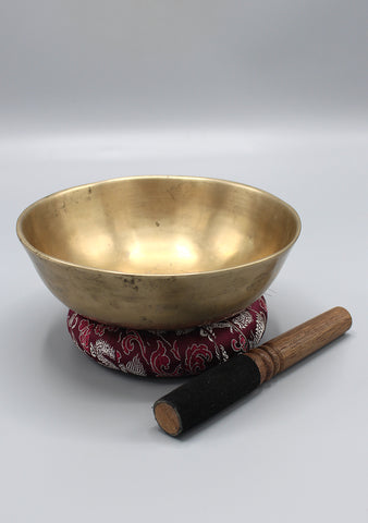 Healing ManiPuri Tibetan Flat Singing Bowl